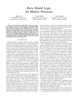 Riesz Modal Logic for Markov Processes