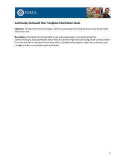 Community Outreach Plan Template - California Coastal Analysis