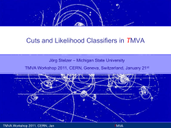 Cuts and Likelihood Classifiers in TMVA
