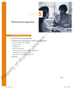 Performance Appraisal