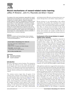 Neural mechanisms of reward