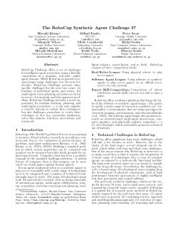 The RoboCup Synthetic Agent Challenge 97