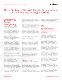 Three Strategies That Will Elevate Organizational