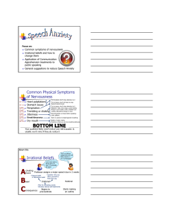 Common Physical Symptoms of Nervousness Irrational Beliefs