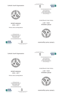 CYO Sports Manual - CYO / Camp Howard