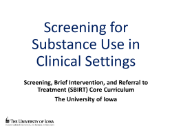Screening - The University of Iowa