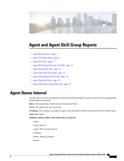Agent and Agent Skill Group Reports