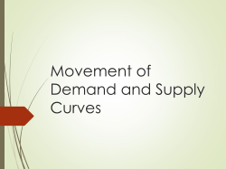 Movements of Demand and Supply Curve PPT