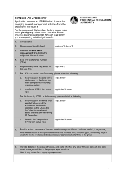 Template A - Bank of England