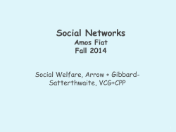 Arrows Theorem, Gibbard-Satterthwaite theorem, Quasi Linearity, VCG