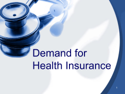 The Shopping Problem An Economic View of Health Care
