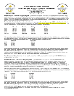 SCHOLARSHIP and COLLEGIATE PROGRAM