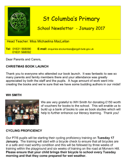 Newsletter January 2017 - St Columbas Primary School