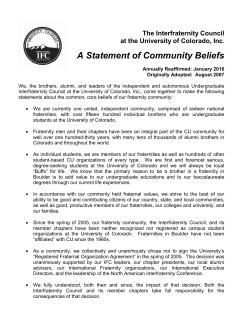 A Statement of Community Beliefs