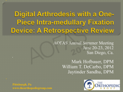 Mark Hofbauer, DPM William T. DeCarbo, DPM Jaytinder