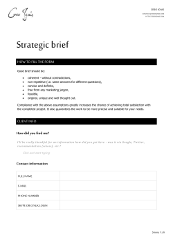 HOW TO FILL THE FORM