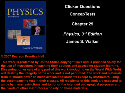 Chap. 26 Conceptual Modules Giancoli