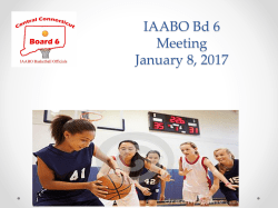reminders - IAABO Board #6
