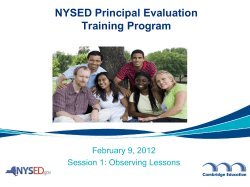 Observing Lessons