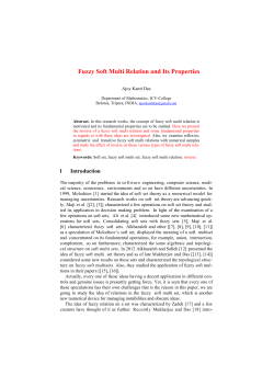 Fuzzy Soft Multi Relation and Its Properties