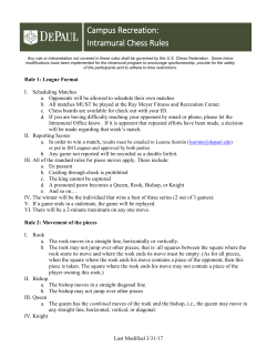 Chess - DePaul University Resources