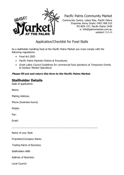 Food Stall Application