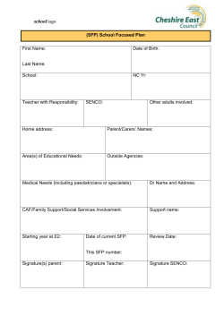 Update/Review Meetings use 1 per meeting School