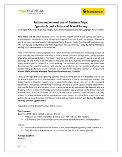 Egencia-Expedia Future of Travel Survey