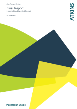Alton Transport Strategy 2015 - East Hampshire District Council