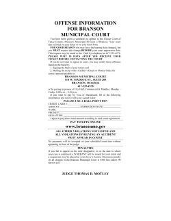 offense information for branson municipal court