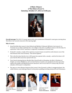 L`Elisir d`Amore
