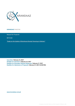 Envelops should be marked: &ldquo;RFP No. 24 for Study on Uptake of