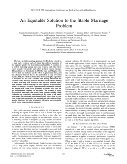 An Equitable Solution to the Stable Marriage Problem