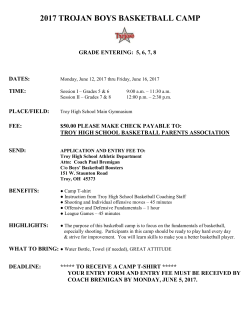 Boys` Basketball Camp Forms 5, 6, 7, 8
