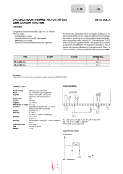 one stage room thermostats for fan coil with economy function