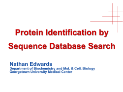 Proteomics Technology and Protein Identification