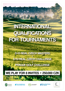iNTERNATiONAL QUALiFiCATiONS FOR TOURNAMENTS
