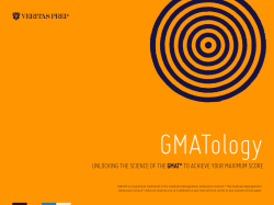 unlocking the science of the gmat® to achieve your