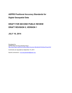 ASPRS Accuracy Standards for Digital Geospatial Data