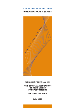 The optimal allocation of risks under prospect theory