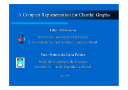 A Compact Representation for Chordal Graphs