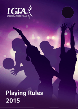 Playing Rules 2015 - Midleton GAA Club