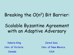 Bit Barrier: Scalable Byzantine Agreement with an Adaptive Adversary