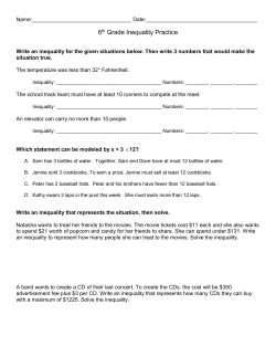 Blank - Grade 6/ Middle School Math