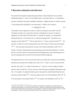 Bayesian state estimation