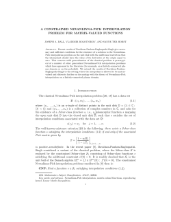 A CONSTRAINED NEVANLINNA