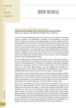 Collective Decision Making: Views from Social Choice and Game