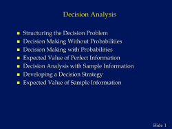 decision analysis