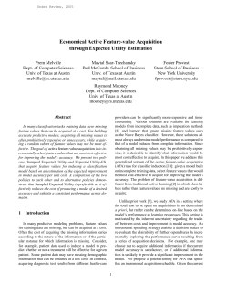 Economical Active Feature-value Acquisition through Expected