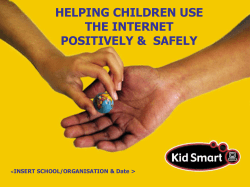 Helping children to use the Internet positively and safely
